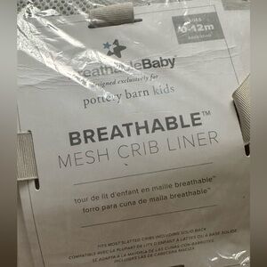 BreathableBaby Pottery Barn Baby Linen Mesh Liner